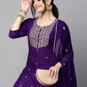cotton blend Embroided suit